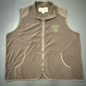 Boyt Harness Company Vest XL Fleece Full Zip Dark Green Hunting Outdoor